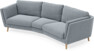 Madison - 3-sits soffa svängd, 90 cm - Blå