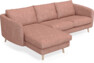 Madison Lux - 2-sits soffa med schäslong vänster - Röd