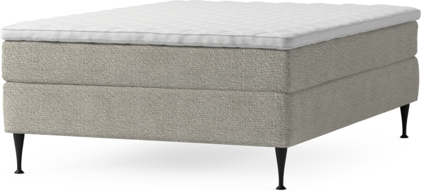 Delux Sense - Kontinentalsäng, enkelsäng 140 cm med bäddmadrass och sängben