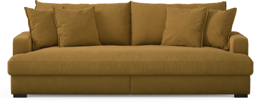 Rossi - 3-sits soffa, hel dyna - Gul