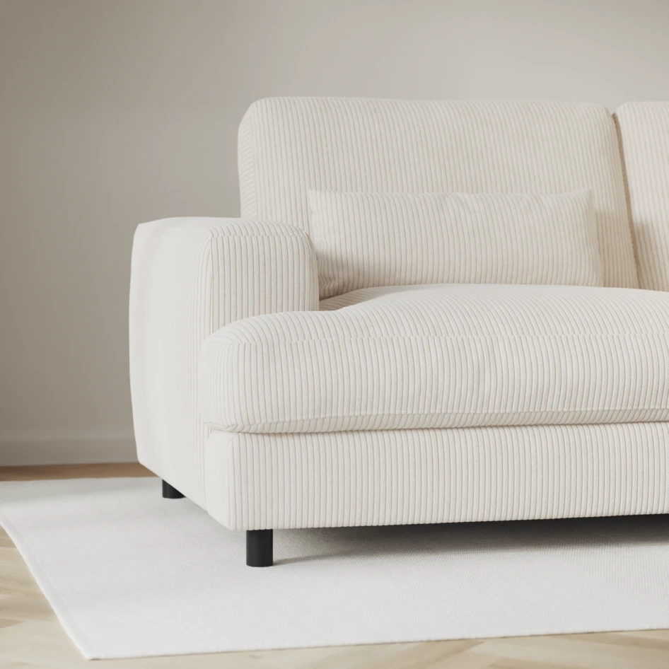 Noma - 3-sits soffa - Vit