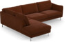 Madison - 3-sits soffa med divan vänster - Orange