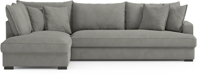 Mila, 3-sits soffa med divan vänster, hel dyna