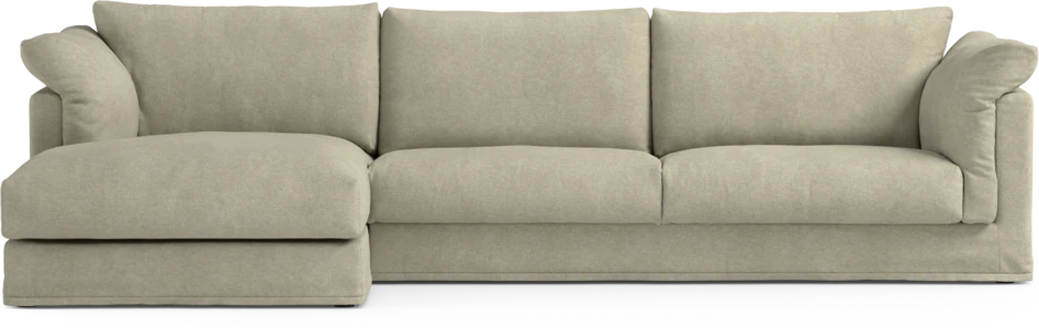 Cherrie Klädsel - Klädsel till 3-sits soffa med schäslong vänster - Beige