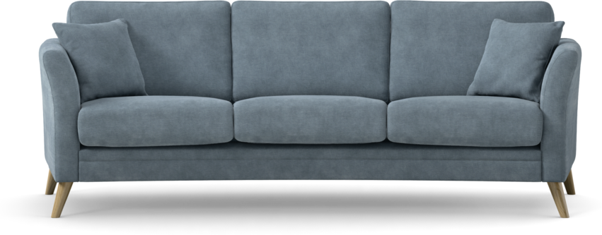 Eden - 3-sits soffa svängd - Blå