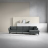 County - 3-sits soffa med divan höger - Grå