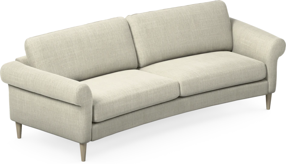 Bridge - 3-sits soffa svängd - Beige