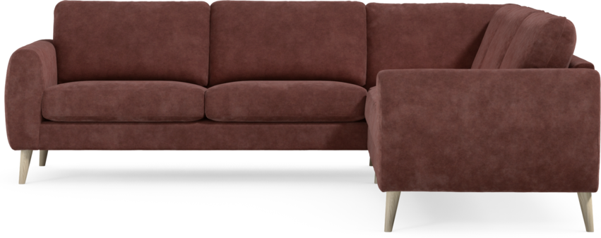 Bridge - Hörnsoffa, 2+2-sits - Röd