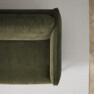Madison Lux - 2-sits soffa med schäslong vänster - Grön