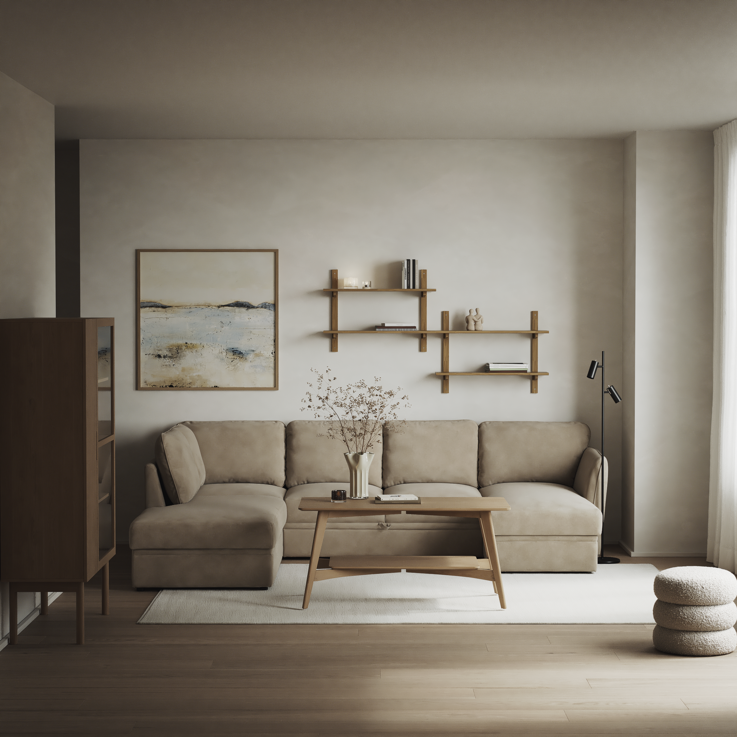 Öland - Bäddsoffa med divan vänster och schäslong höger - inspiration