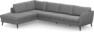 County - 3-sits soffa med divan vänster - Grå