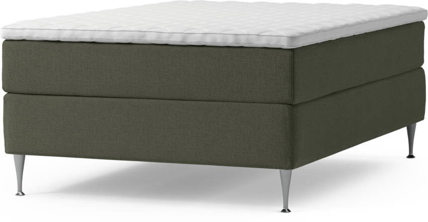 Delux Exclusive - Kontinentalsäng, enkelsäng 140 cm med bäddmadrass och sängben