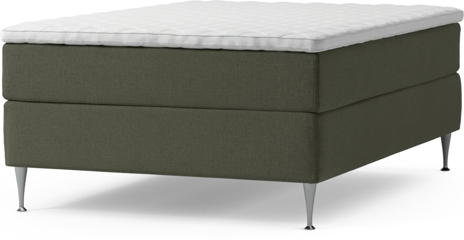Delux Dream - Kontinentalsäng, enkelsäng 140 cm med bäddmadrass och sängben