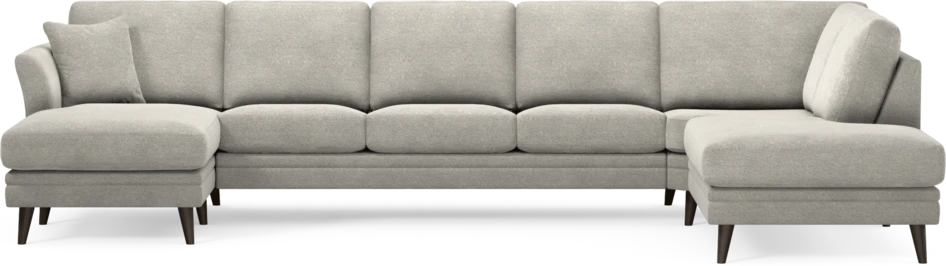 Eden - 3-sits soffa med schäslong vänster och divan höger - Grå