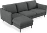 Madison Lux - 2-sits soffa med schäslong vänster - Grå