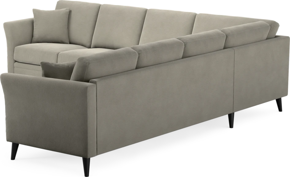Eden - Hörnsoffa, 3+3-sits - Brun