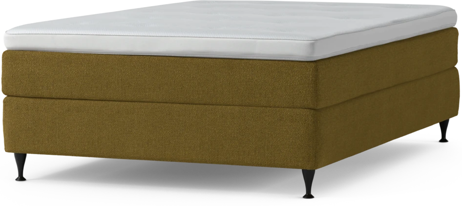 Delux Sense - Kontinentalsäng, enkelsäng 140 cm med bäddmadrass och sängben