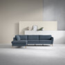 County - 2,5-sits soffa med divan vänster - Blå