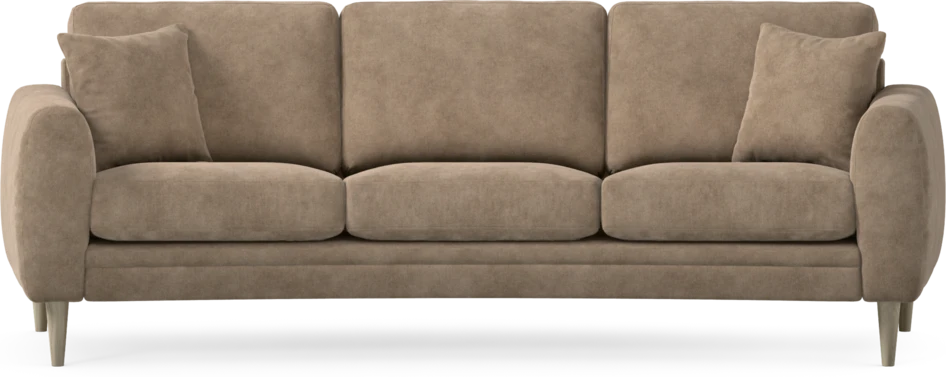 Eden - 3-sits soffa svängd - Beige