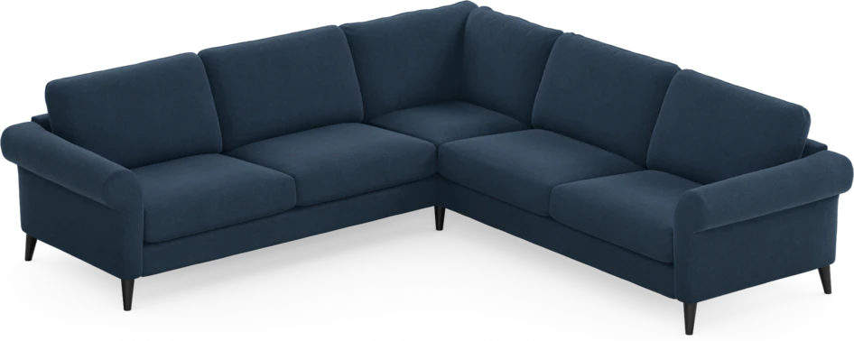 Bridge - Hörnsoffa, 2+2-sits - Blå