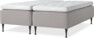 Delux Dream - Ramsäng, dubbelsäng med bäddmadrass - Grå