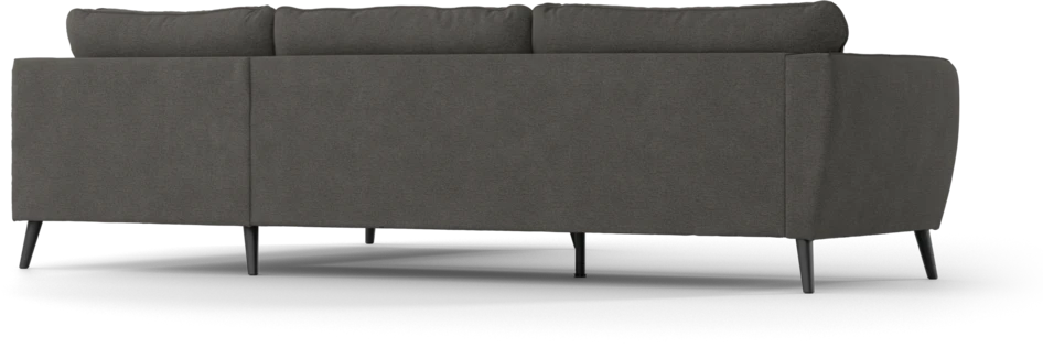 County - 2,5-sits soffa med divan höger - Brun