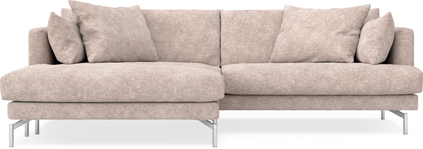 Harper - 4-sits med schäslong XL vänster - Rosa