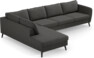 County - 3-sits soffa med divan vänster - Grå