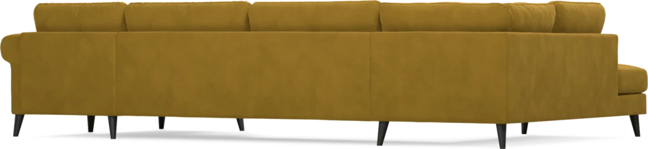 Bridge - 3-sits soffa med divan vänster och schäslong höger - Gul