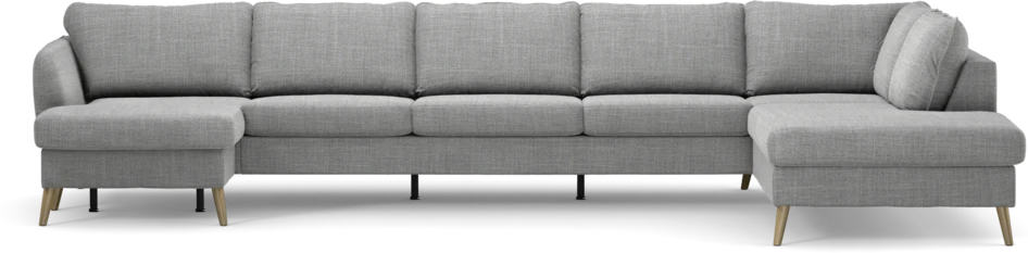 County - 4-sits soffa med schäslong vänster och divan höger - Grå