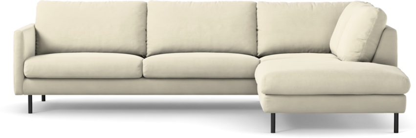 Madison Lux - 3-sits soffa med divan höger - Vit