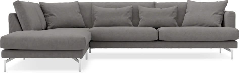 Harper - 3-sits soffa med divan vänster - Grå