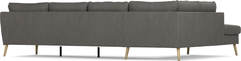 County - 3-sits soffa med divan vänster - Brun