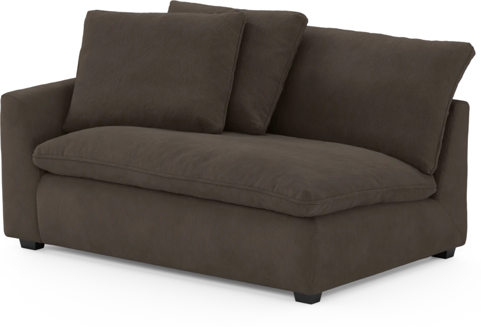 Bellora - 2-sits med armstöd vänster - Brun
