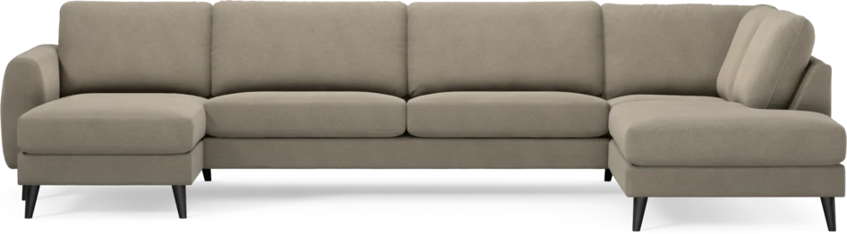 Bridge - 3-sits soffa med schäslong vänster och divan höger - Beige