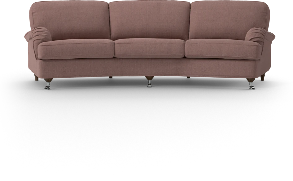 Oxford - 3-sits soffa svängd - Rosa