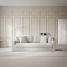 Rossi - 3-sits soffa, hel dyna - Vit