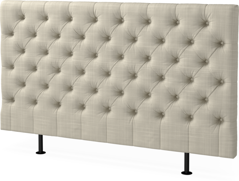 Cape pikerad - Sänggavel låg, , 90-210 cm - Beige