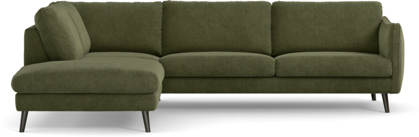 Madison - 3-sits soffa med divan vänster - Grön