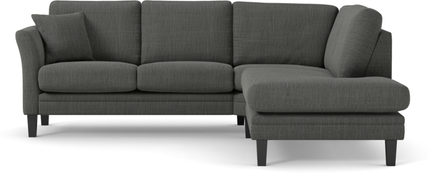 Eden - 2-sits soffa med divan - Grå