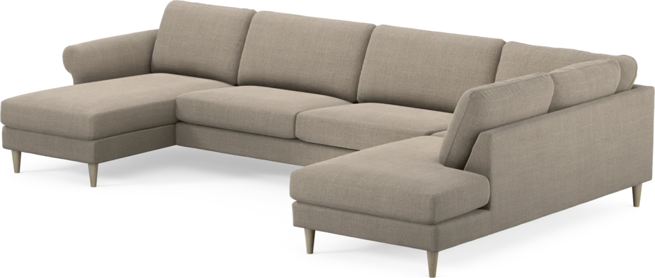 Bridge - 3-sits soffa med schäslong vänster och divan höger - Beige