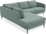Madison - 2-sits soffa med divan vänster - Turkos