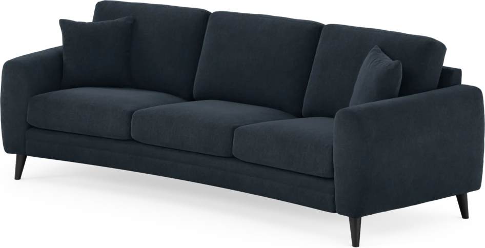 Eden - 3-sits soffa svängd - Blå