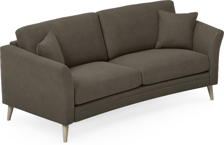 Eden - 2,5-sits soffa svängd - Brun