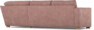 Friday - Hörnsoffa, 2,5+1,5-sits - Rosa