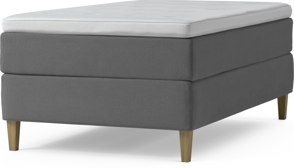 Delux Exclusive - Kontinentalsäng, enkelsäng 120 cm med bäddmadrass och sängben