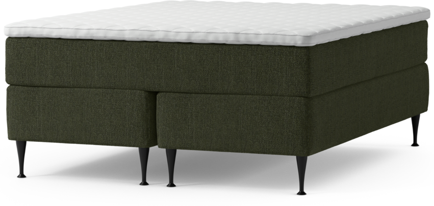 Delux Exclusive - Kontinentalsäng, dubbelsäng med bäddmadrass och sängben