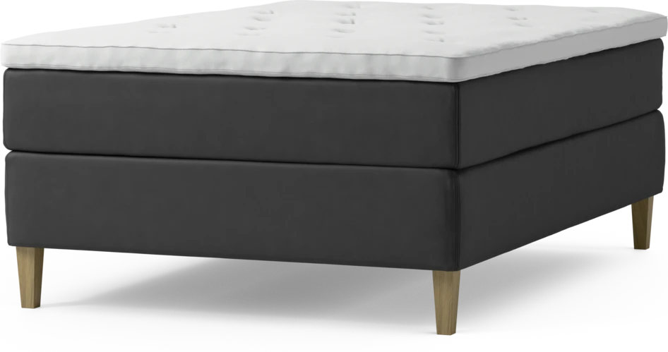 Delux Exclusive - Kontinentalsäng, enkelsäng 140 cm med bäddmadrass och sängben