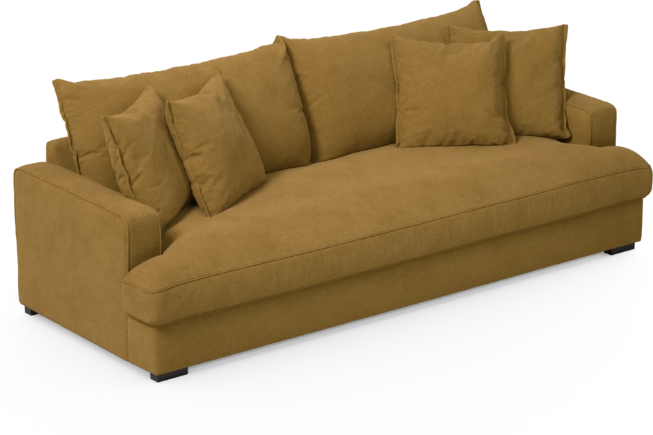 Mila - 4-sits soffa, hel dyna - Gul