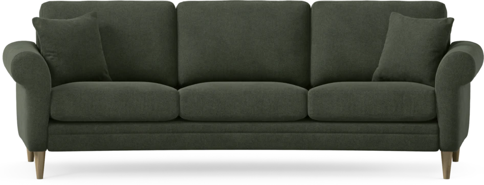 Eden - 3-sits soffa svängd - Grön